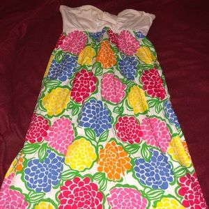 Lilly Pulitzer SZ S Strapless Picnic Dress